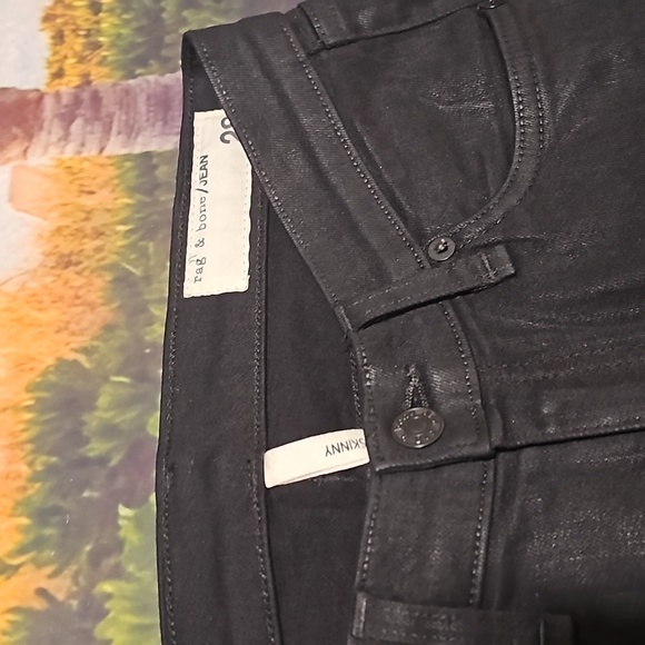Rag & Bone Skinny Jeans Coated‎ Size 28 - Picture 3 of 5